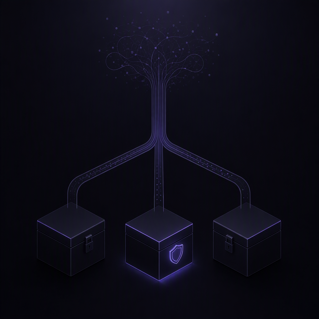 Trois worktrees isolés, production sanctuarisée au centre